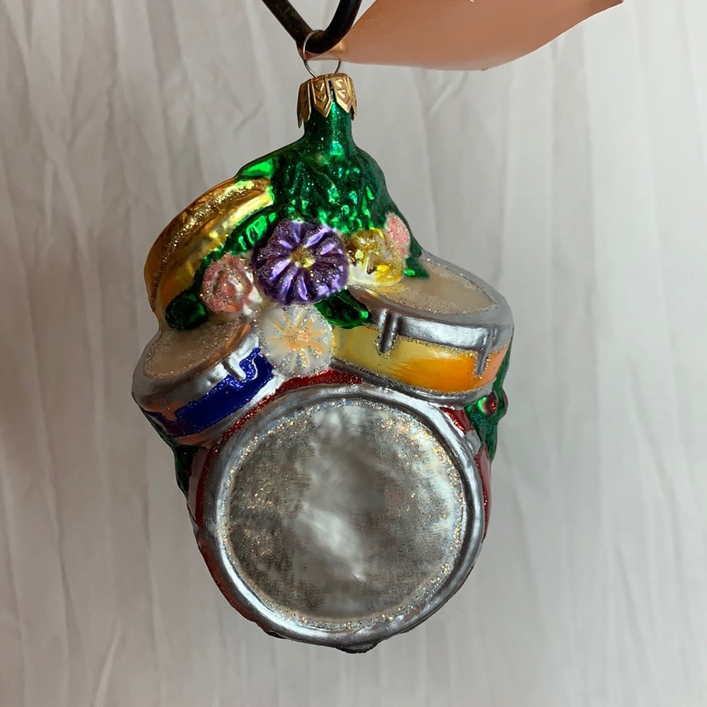 Drums Collectible Glass Ornament
